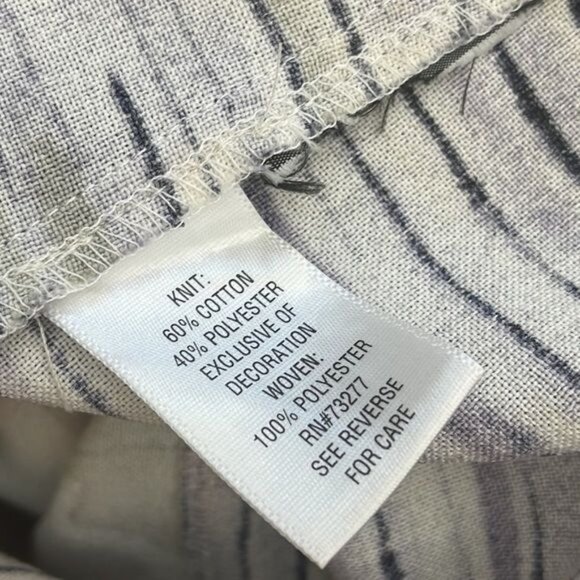 Simply Vera Wang Women Gray Sleeveless Floral Print Dress Size M - Picture 9 of 10